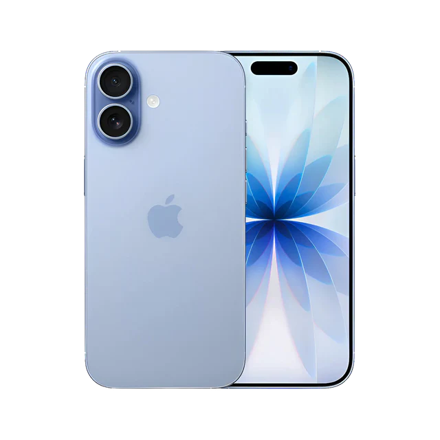 iPhone 17 na cor Azul Névoa